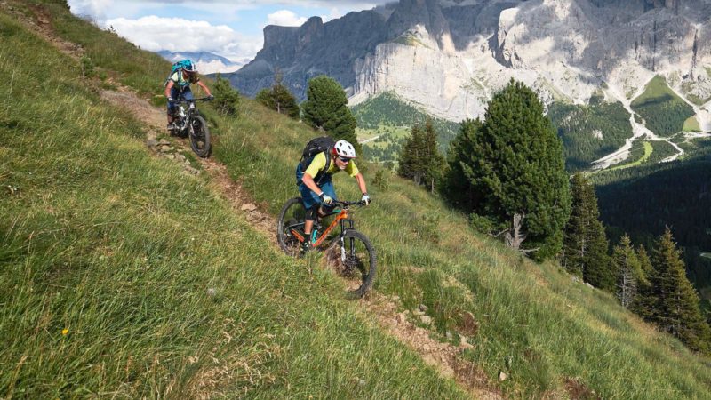 Dolomiten Trails Alta Badia - Gröden - Superior Camps mit Holger Meyer und Karen Eller, Flowtrails ind den Dolomiten