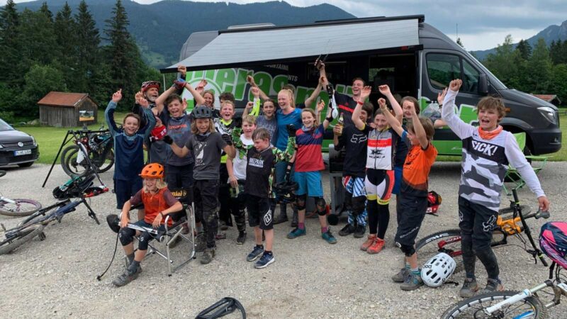 Rookie Camp Bikepark Oberammergau Bayern, Teilnehmer - Die Rasenmäher Mountainbike Camp